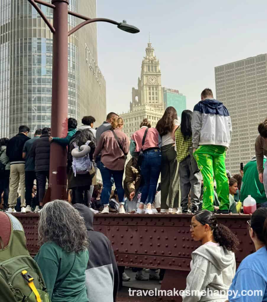 chicago's st. patrick's day celebration crowd travel sociology