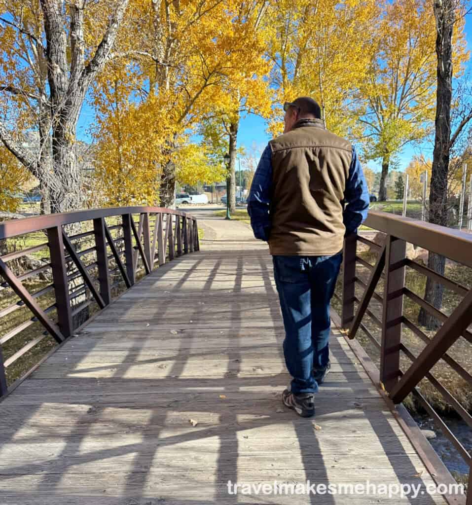 autumn travel fall clothing walking in park layered coat