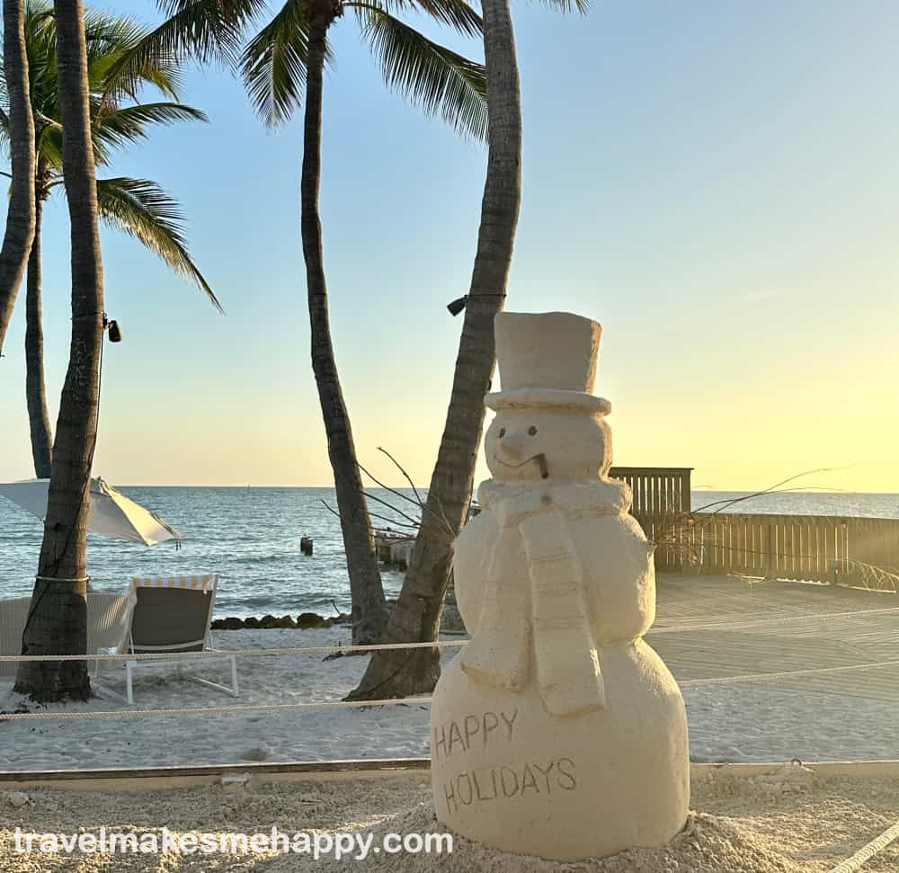 tropical snowman on the best black friday travel deals day