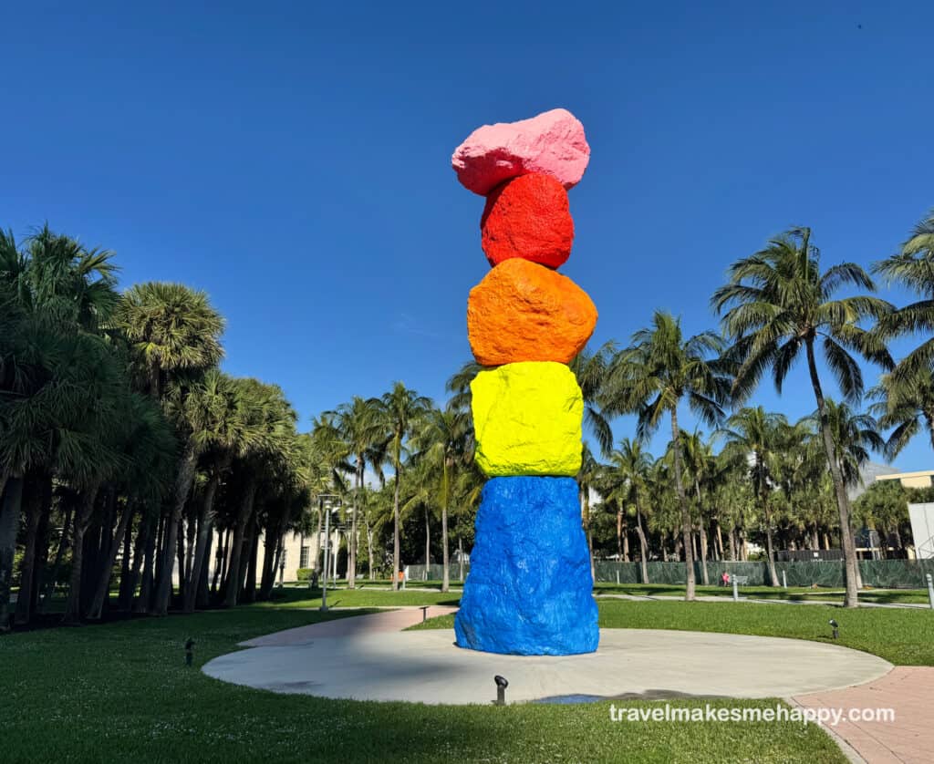 miami mountain sculpture rondinone south beach