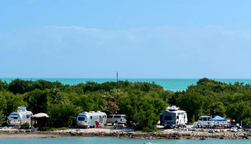 Bahia Honda State Parking Beach Camping Spots Waterfront campers and cabins