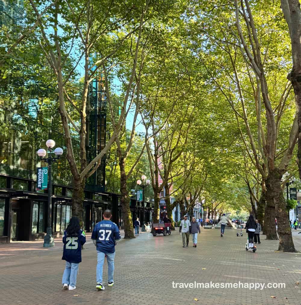 pioneer square park area in seattle trendy spot