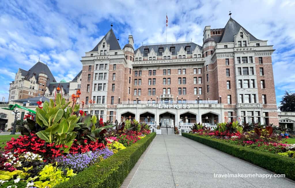 Victoria, bc canada hotel empress vibrant garden view day trip