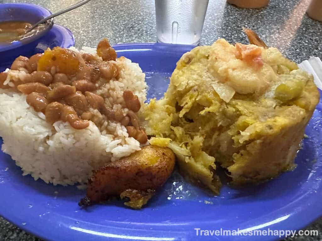 Shrimp mofongo at Cafe Manolin in Old San Juan is a favorite spot.