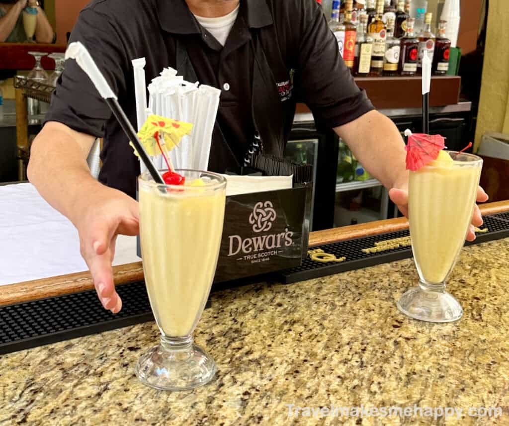 Barrachina restaurant original pina coladas in old san juan