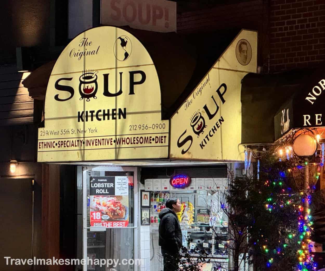 New York landmark Hell's kitchen neighborhood original soup kitchen seinfeld