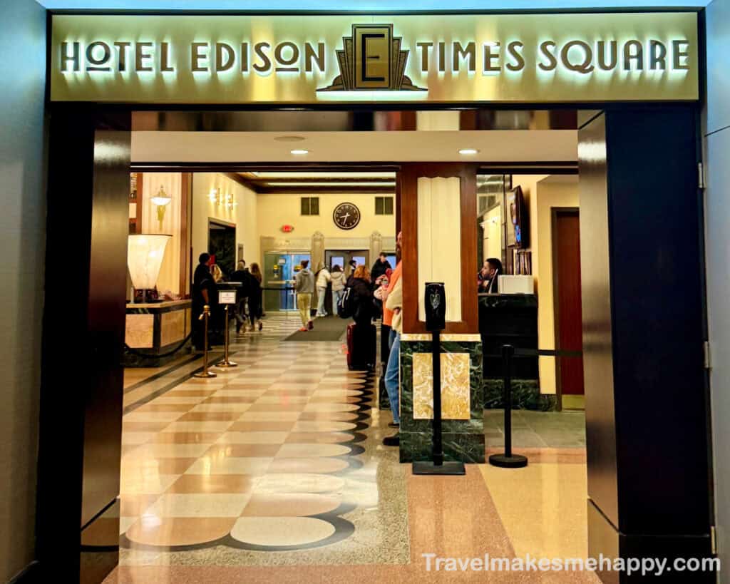 Hotel Edison New York City lobby best hotel review