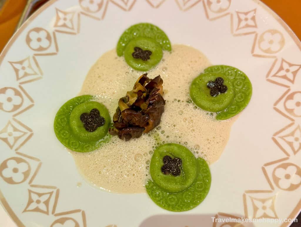 the monogram ravioli at Le Cafe Louis Vuitton NYC was it worth it