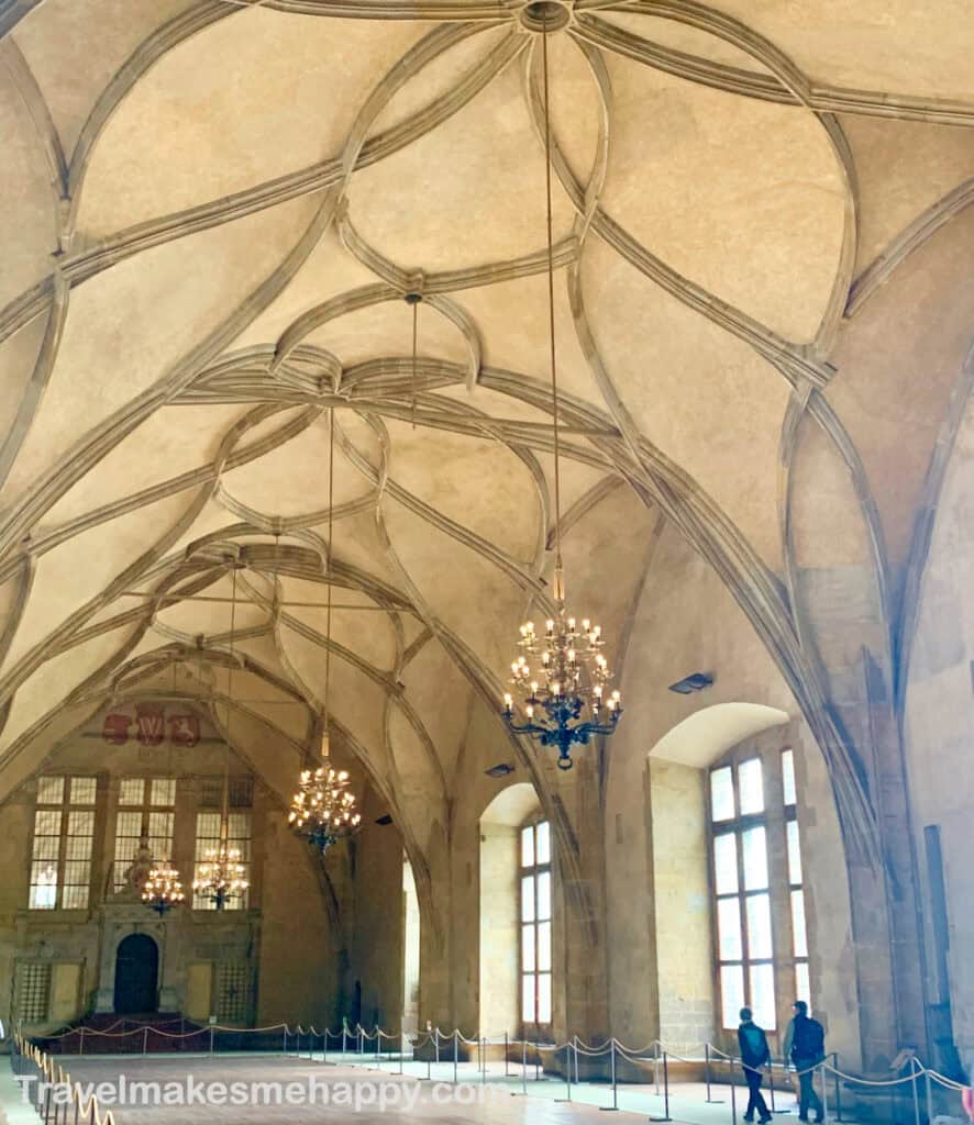 prague castle grand ballroom interior view best tours