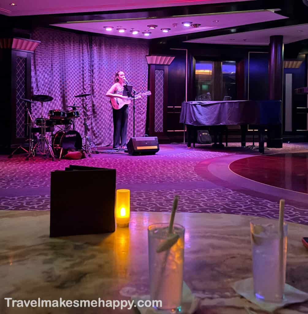live music at passport bar on celebrity reflection cruise ship review