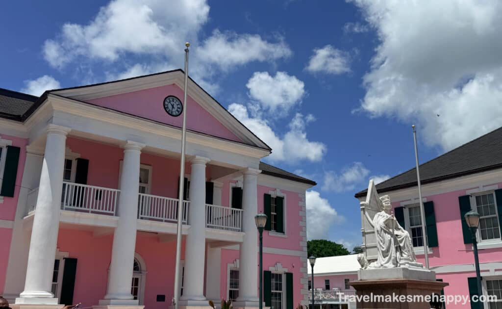 nassau bahamas government pastel buildings cruise port review