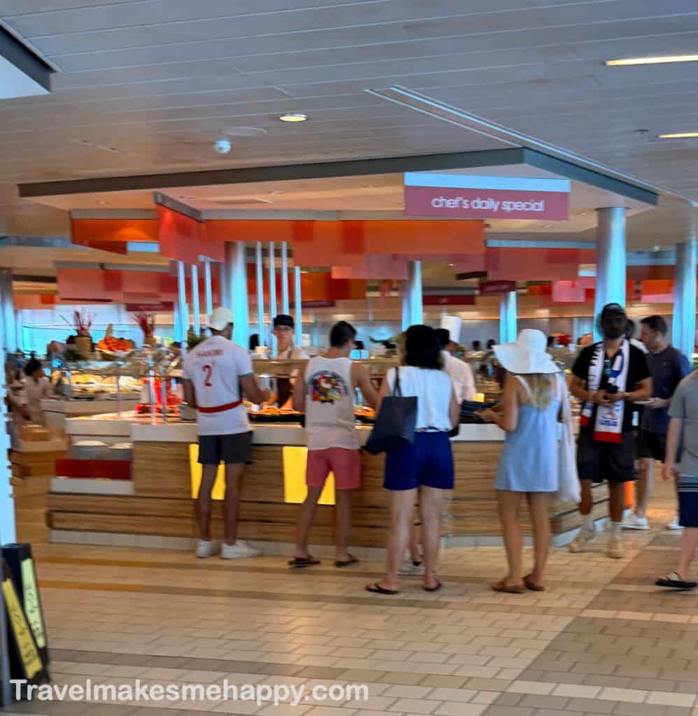 buffet view on celebrity reflection cruise ship