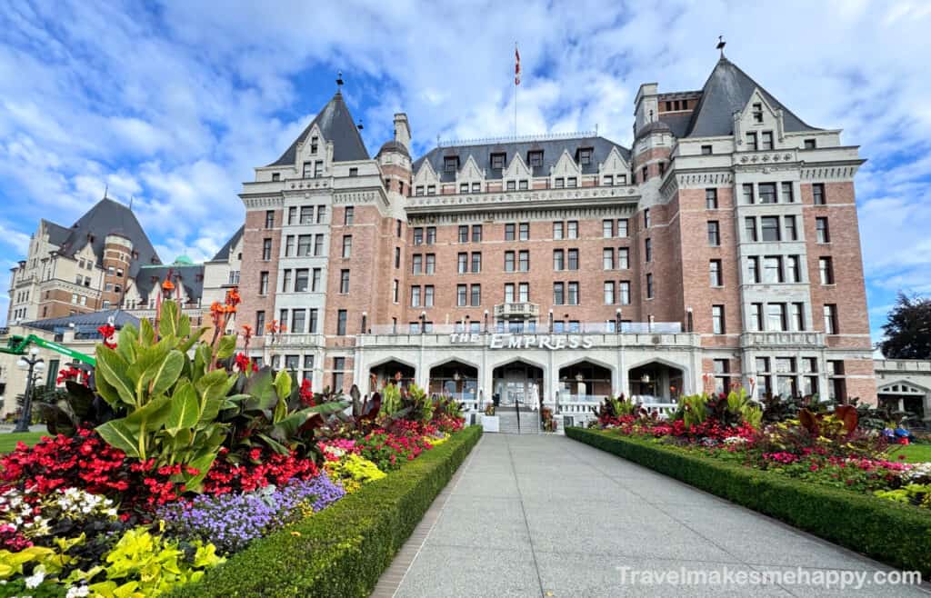 victoria canada empress hotel gardens view alaska cruise port