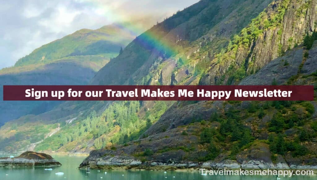 rainbow over alaska mountains cruise travel happy newsletter