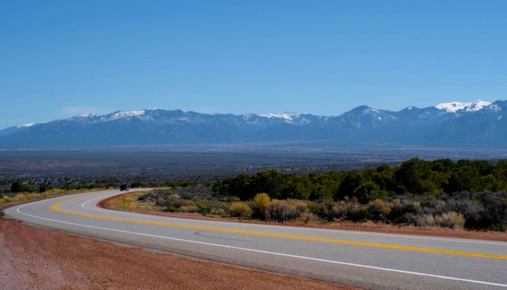 flagstaff arizona mountain road trip view